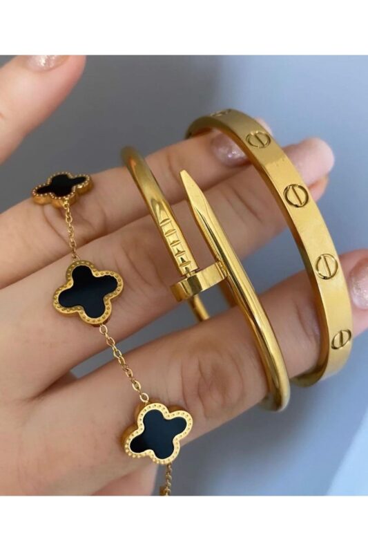 Toptan Altın Renk Kadın 3’lü Kombin Bileklik Seti Çivi Power Van Kombin Bileklik Seti - 3699 6 b2c4c94723fd4020b6947db9ad27c235-toptan taki