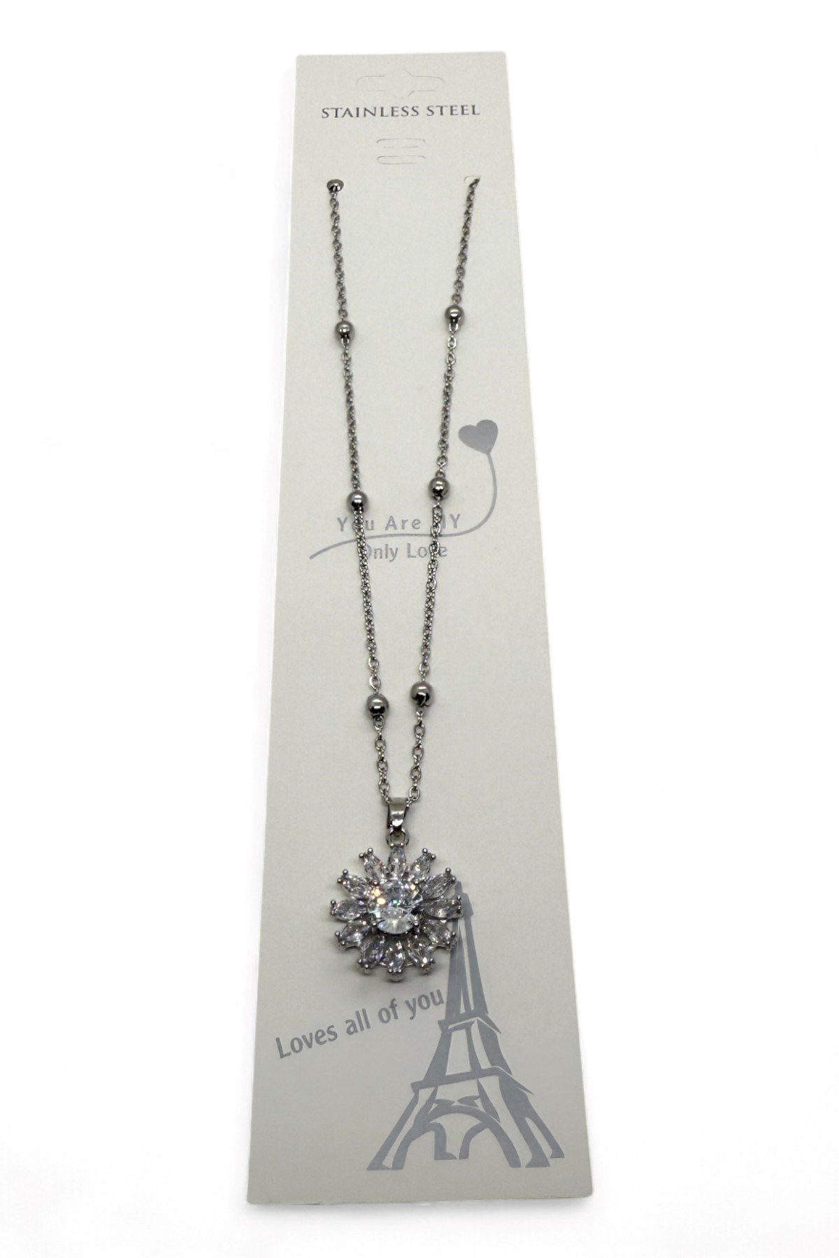 Toptan Gümüş Renk Yuvarlak Mekik Taşlı Model Top Zincir Çelik Kolye- 3766 5 Toptan Gümüş Renk Yuvarlak Mekik Taşlı Model Top Zincir Çelik Kolye- 3766 - Görsel 3