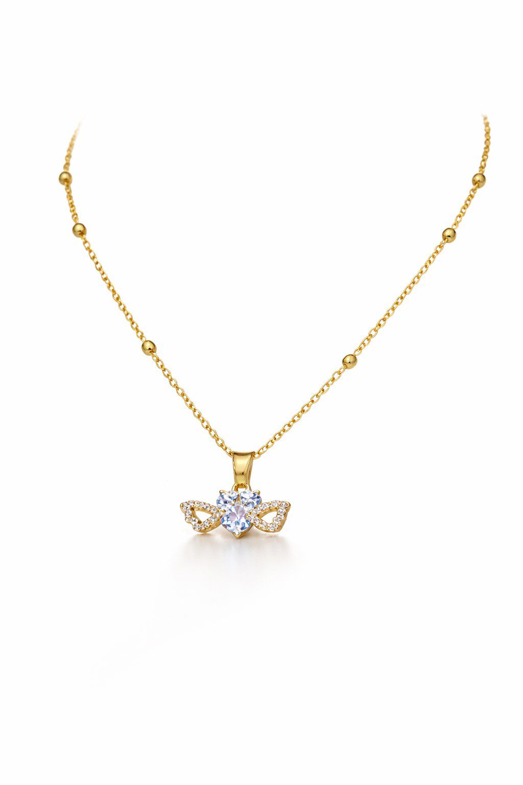 Toptan Altın Renk Beyaz Kalp Taş Kalp Model Top Zincir Çelik Kolye- 3713 4 Toptan Altın Renk Beyaz Kalp Taş Kalp Model Top Zincir Çelik Kolye- 3713 - Görsel 2