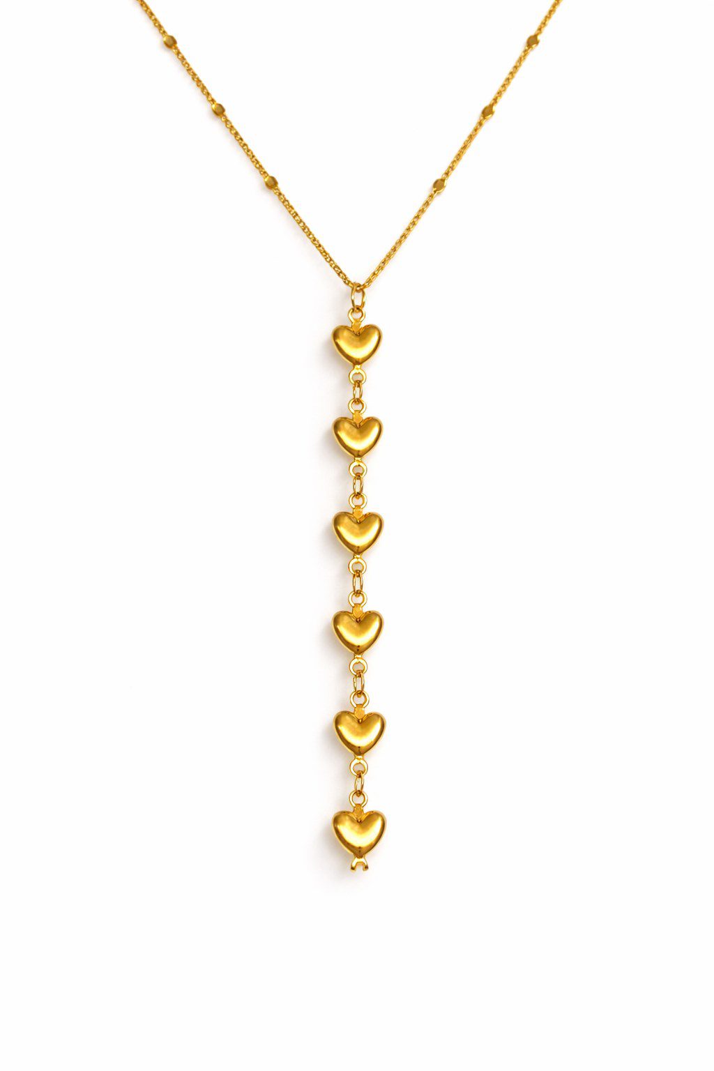 Toptan Altın Renk Ezme Zincir Sıralı Kalp Ye Model Yeni Sezon Çelik Kolye - 3828 4 Toptan Altın Renk Ezme Zincir Sıralı Kalp Ye Model Yeni Sezon Çelik Kolye - 3828 - Görsel 2