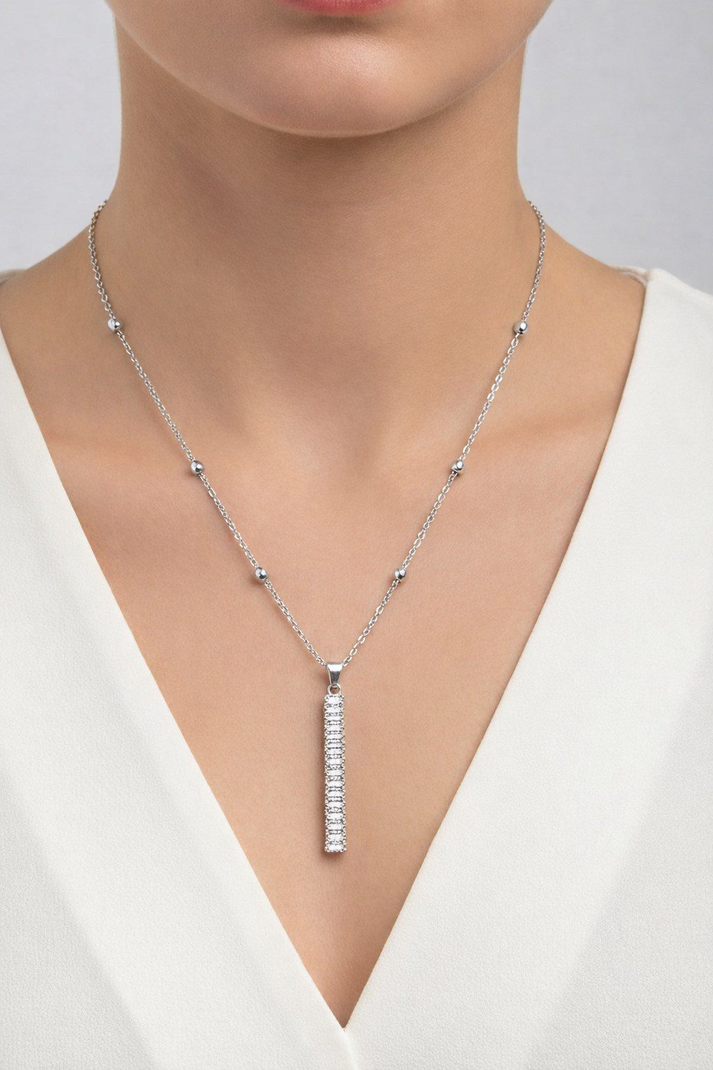 Toptan Gümüş Renk Baget Model Top Zincir Çelik Kolye - 3866 4 Toptan Gümüş Renk Baget Model Top Zincir Çelik Kolye - 3866 - Görsel 2