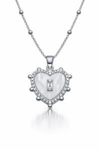 Toptan Gümüş Renk Beyaz Sedef Kalp Model Top Zincir Çelik Kolye - 3848 5 e9448ea793af42e1a5656528b544d121-toptan taki