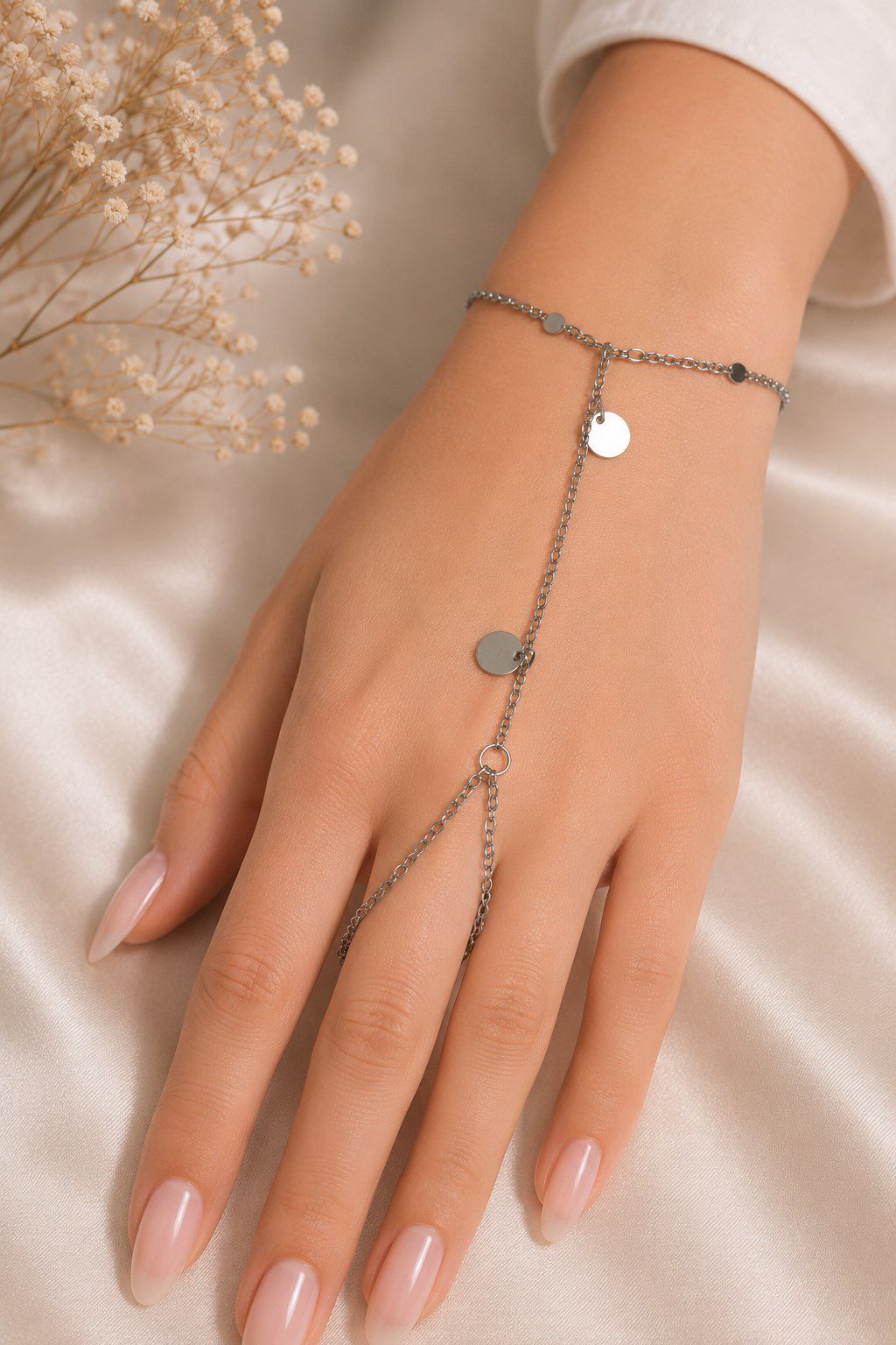 Toptan Gümüş Renk Pul Çelik Şahmeran - 3882 3 Toptan Gümüş Renk Pul Çelik Şahmeran - 3882