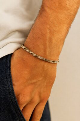 Toptan Altın Renk Chavin Angelus Lufigo Unisex Erkek Çelik Zincir  Çelik Bileklik - 3875