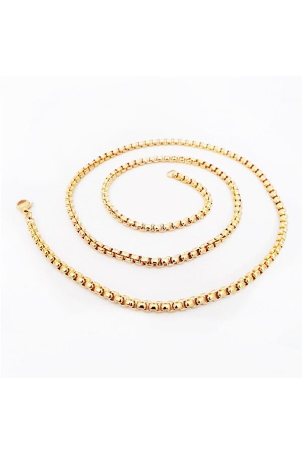 Toptan Unisex Gold Renk Alaşım Kolye - Görsel 2