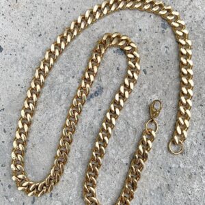 Toptan Unisex Gold Chain 6mm Zincir.