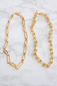 Toptan Gold Kaplama Ikili Kombin Kolye