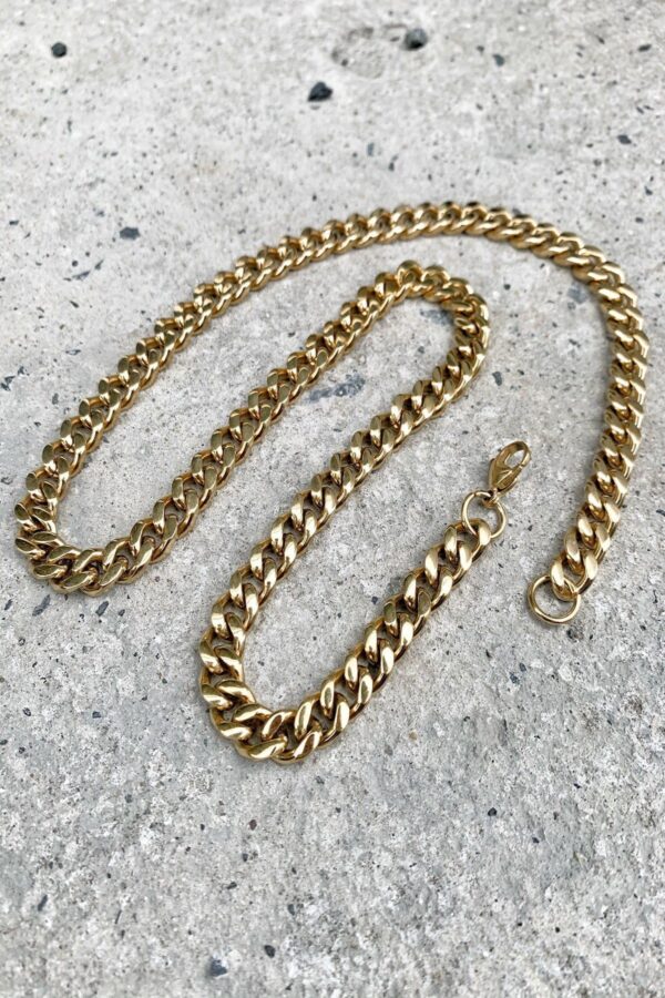 Toptan Unisex Gold Chain 6mm Zincir. - Görsel 2