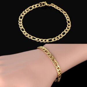 Toptan Unisex Figaro Şavin Alaşım Bileklik