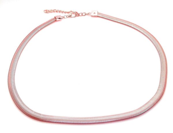 Toptan Unisex ROSE RENGİ Alaşım İTALYAN ZİNCİR KOLYE