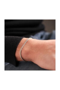 Toptan Unisex Tilki Kuyruğu Gümüş Renk Alaşım Erkek Bileklik Künye