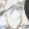 Toptan Unisex Kalın Zincir uzun dikdörtgen Kısa Kolye 1 Toptan Unisex Kalın Zincir uzun dikdörtgen Kısa Kolye
