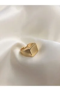 Toptan Unisex Gold Kare Şövalye Yüzük-ayarlanabilir 6 Toptan Unisex Gold Kare Şövalye Yüzük-ayarlanabilir - Görsel 2