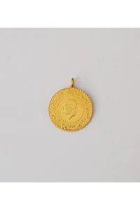 Toptan 22 Ayar Altın Kaplama Kulplu Tarihli Imitasyon Çeyrek Altın