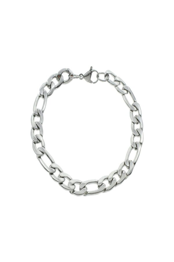 Toptan Unisex Aralıklı Şavin Figaro Silver Alaşım Bileklik