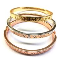 Toptan Unisex Kombin Roma Rakamlı Kelepçe Bileklik