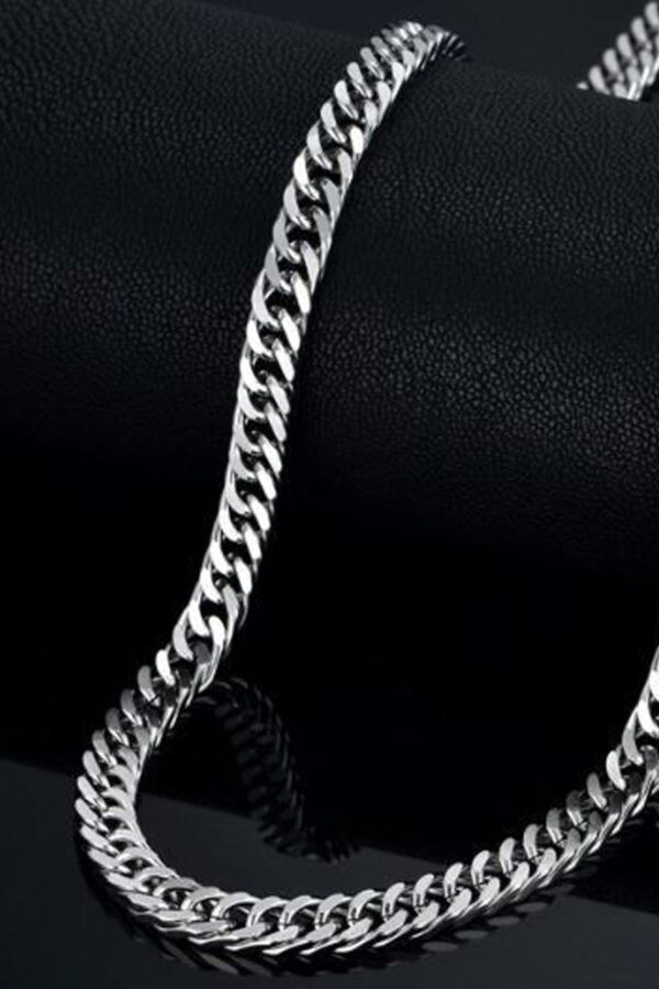 Toptan Unisex Kalın 6mm Sık Aralıklı Yassı Zincir