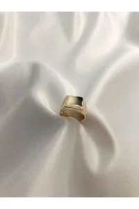 Toptan Unisex Gold Kare Şövalye Yüzük-ayarlanabilir 7 Toptan Unisex Gold Kare Şövalye Yüzük-ayarlanabilir - Görsel 3
