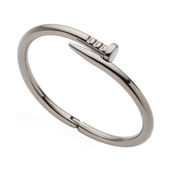Toptan Unisex Antrasit Kaplama Cartier Model Çivi Bileklik