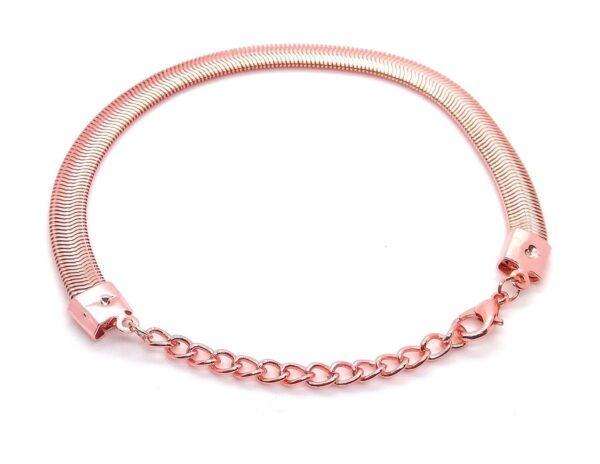 Toptan Unisex Bayan Yassı Bileklik İtalyan Rose Bileklik