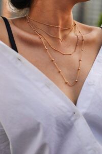 Toptan Kadın Bronze Kolye Seti