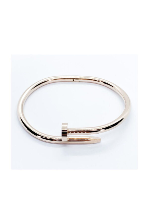 Toptan Unisex Çivi Cartier Modeli Rose Renk Alaşım Bayan Bileklik - Görsel 3