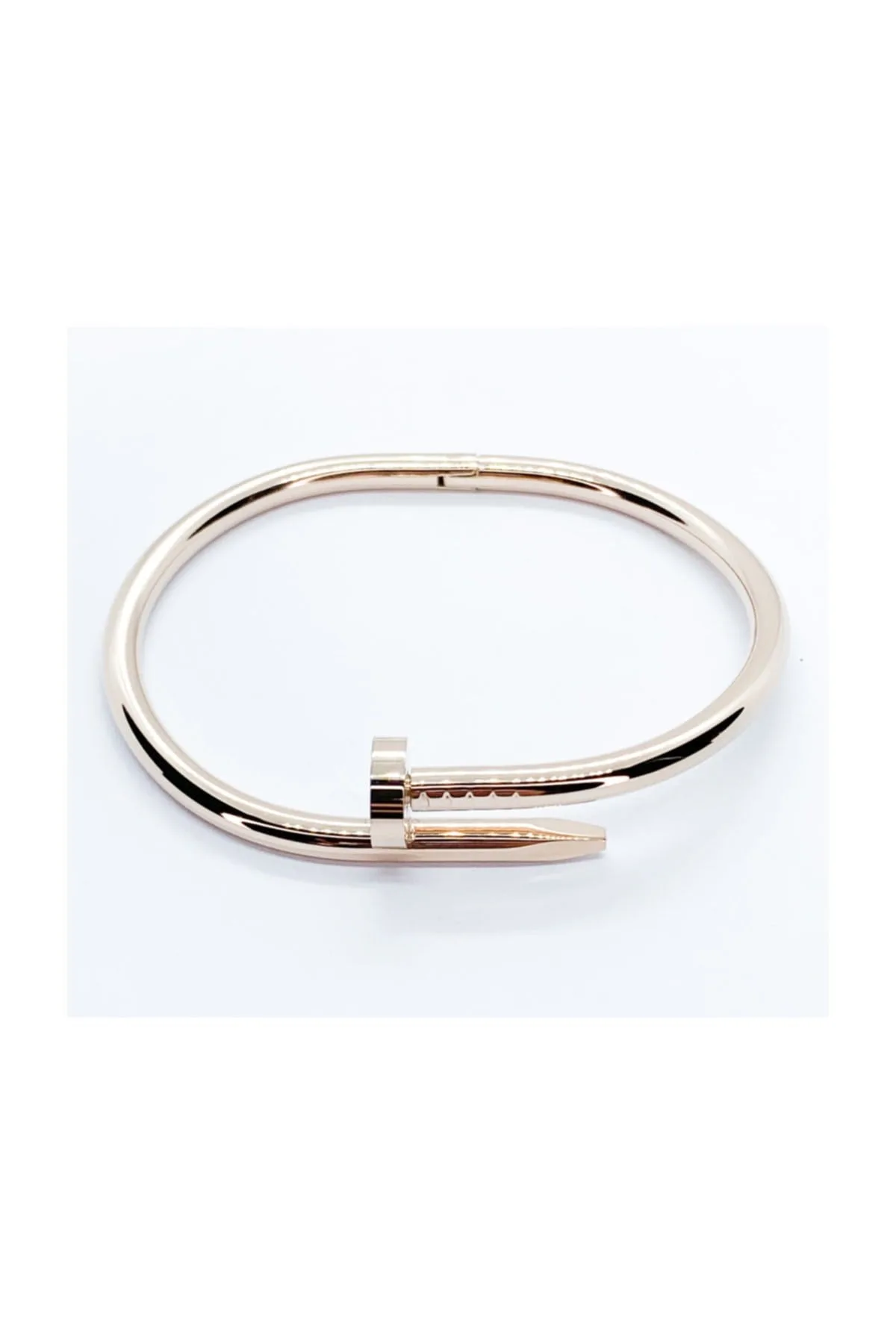 Toptan Unisex Çivi Cartier Modeli Rose Renk Alaşım Bayan Bileklik - Görsel 3