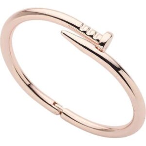 Toptan Unisex Çivi Cartier Modeli Rose Renk Alaşım Bayan Bileklik
