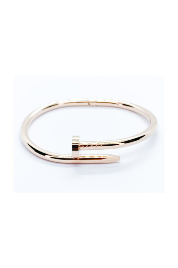 Toptan Unisex Çivi Cartier Modeli Rose Renk Alaşım Bayan Bileklik - Görsel 5