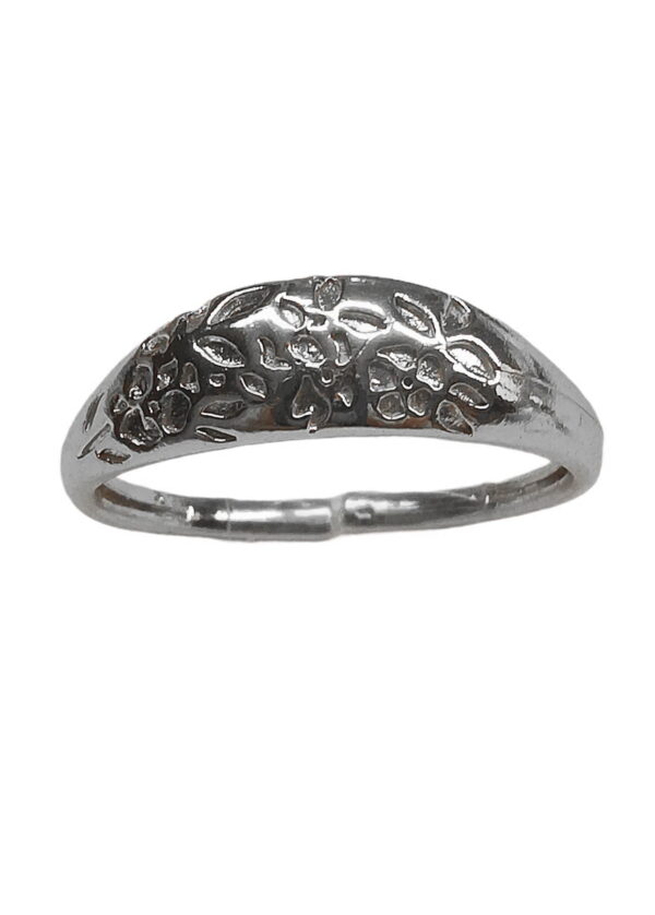 Toptan Kadın Silver Renk Motif Yüzük