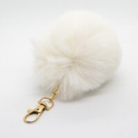 Toptan Beyaz Renk Peluş Anahtarlık 838