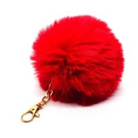 Toptan Kırmızı Renk Peluş Anahtarlık 832