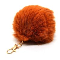 Toptan Açık Kahverengi Renk Peluş Anahtarlık 837