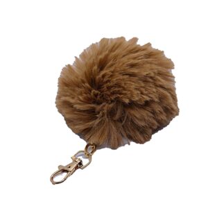 Toptan Cappuccino Renk Peluş Ponpon Anahtarlık  979