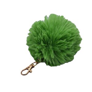 Toptan Fıstık Yeşili Renk Peluş Ponpon Anahtarlık  980