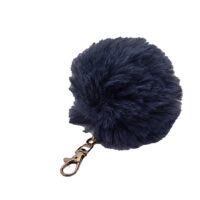 Toptan Lacivert Renk Peluş Ponpon Anahtarlık   978