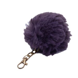 Toptan Lila Renk Peluş Ponpon Anahtarlık  974