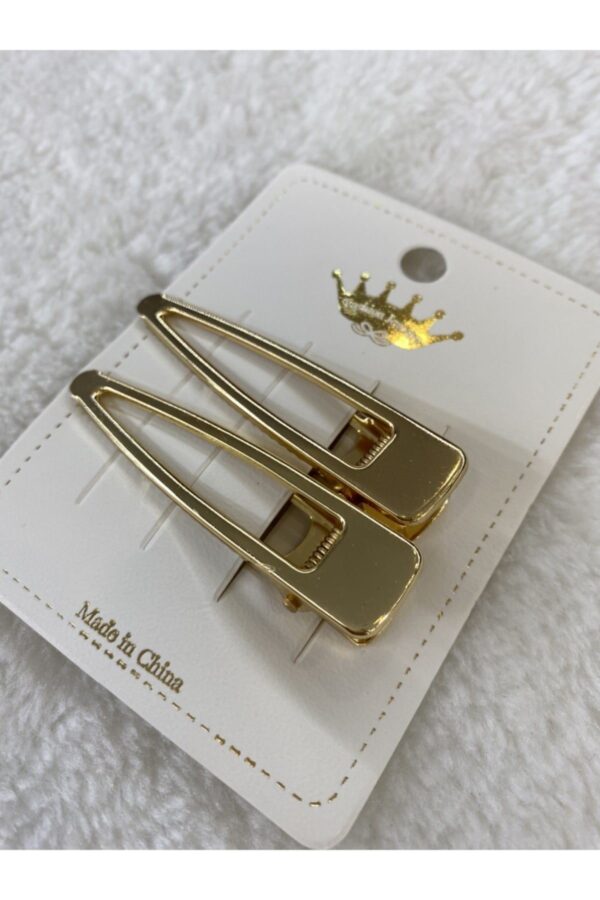 Toptan Gold 2'li Luxury Metal Mandal Toka Seti - 1203
