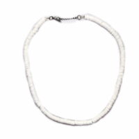 Toptan Beyaz Renk Fimo Boncuk Kolye - 1163