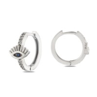 Alternative view of Toptan Gümüş Renk Zirkon Küpe - 1380