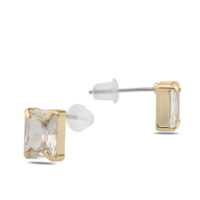 Alternative view of Toptan Altın Renk Zirkon Küpe - 1391