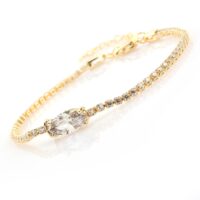 Alternative view of Toptan Altın Renk Zirkon Bileklik - 1295
