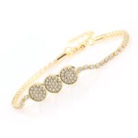 Toptan Altın Renk Zirkon Bileklik - 1281 5 19245228998d45cdb691921a17d59e20-toptan taki