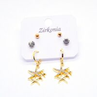 Toptan Altın Renk Büyük 3 Yıldız Zirkon Küpe - 1085 9 a8776166f4d844a6a738cd2f605921b9-toptan taki