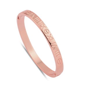 Toptan Roma Rakamlı Cartier Model Kelepçe Rose Renk