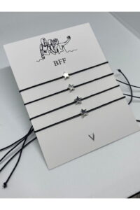 Toptan Gümüş Renk Yıldız Şekil Bff Arkadaş Bilekliği - 1404 5 de34a05a077e4c3ab8971d3de16301f6-toptan taki