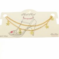 Toptan Altın Renk Uzatma Ve Kesme Yıldız Zincir Halhal - 1914