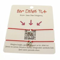 Toptan Gümüş Renk Kırmızı İp Fil Arkadaş  Bilekliği - 1855