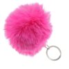 Toptan Pembe Renk Peluş Ponpon Anahtarlık - 2057