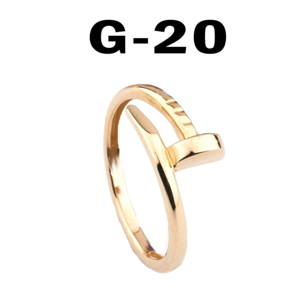Toptan Kartier Model Çivi Yüzük Unisex Model - 2168 - Görsel 7